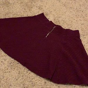 Purple/Maroon H&M Divided Mini Skirt